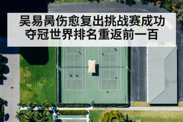 吴易昺伤愈复出挑战赛成功夺冠世界排名重返前一百
